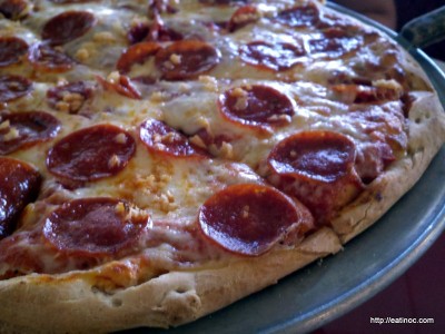 Brooklyn Pizza Works Pepperoni and Fresh Garlic!
