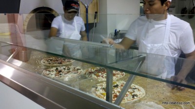 Eatalian Cafe pizza making