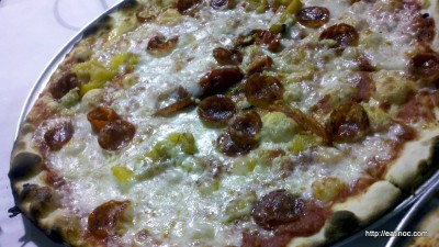 Eatalian Cafe, Felipe: tomato s.,mozzarella,spicy salami,bell peppers - $ 9.75