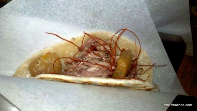 Taco Asylum, Ghost Chili Pork Taco $5