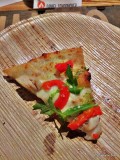 Blaze Pizza - Green Stripe (chicken, red peppers, garlic, mozzarella, arugula, pesto drizzle)