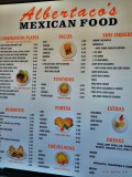 Albertaco's Menu